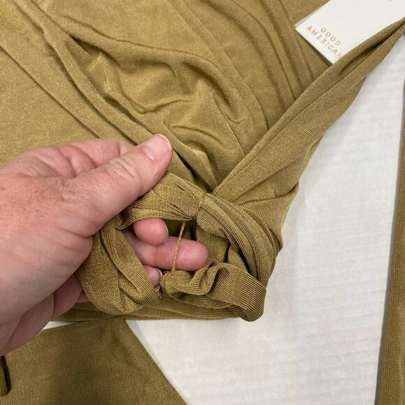 GOOD AMERICAN Wrap-effect stretch-jersey top size 3 (b18) - Picture 8 of 10